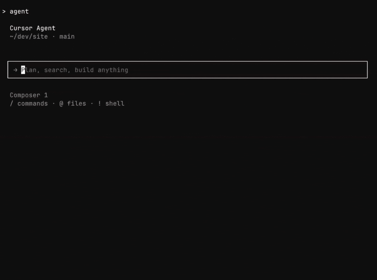 Cursor CLI preview