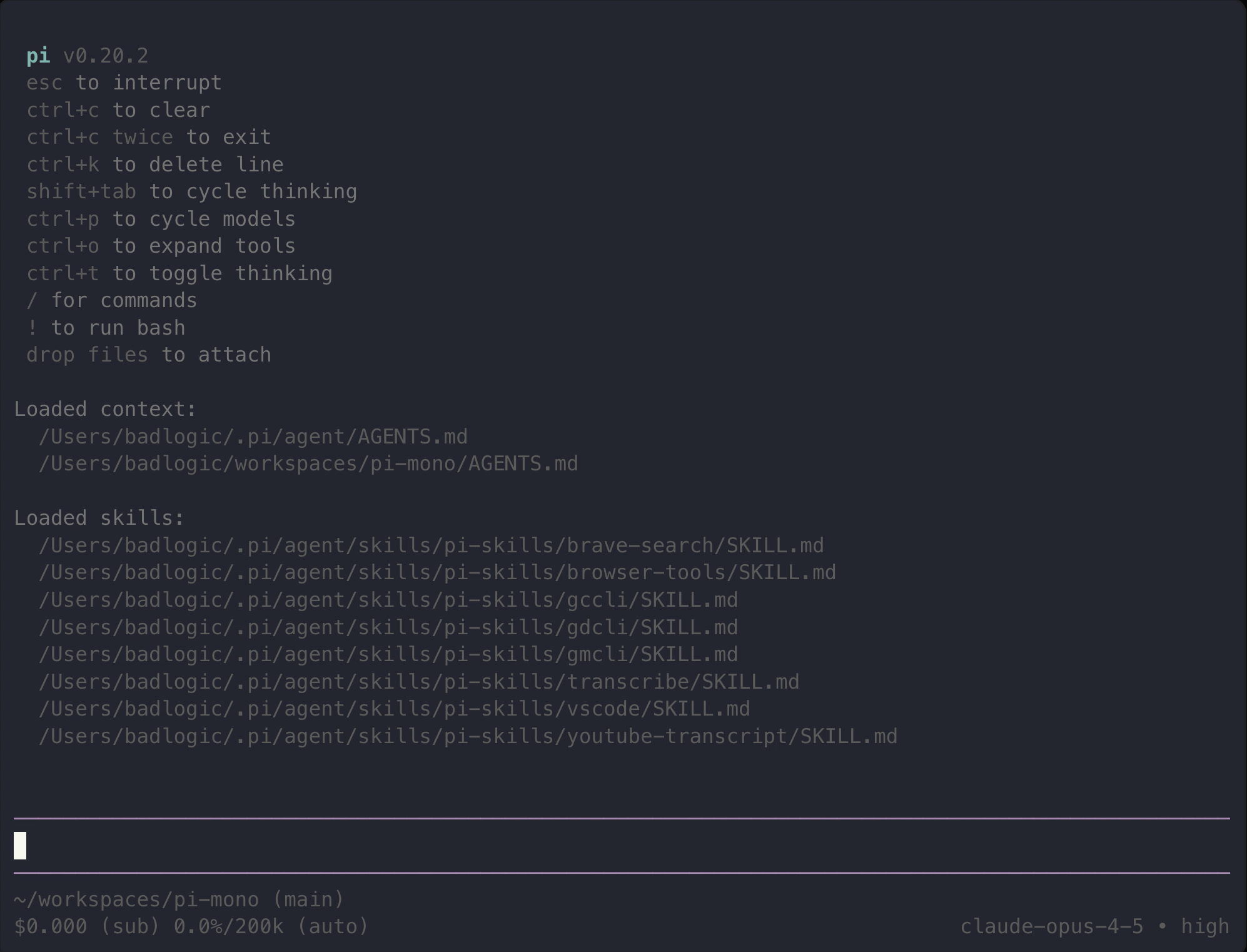 Pi - A minimal terminal coding harness