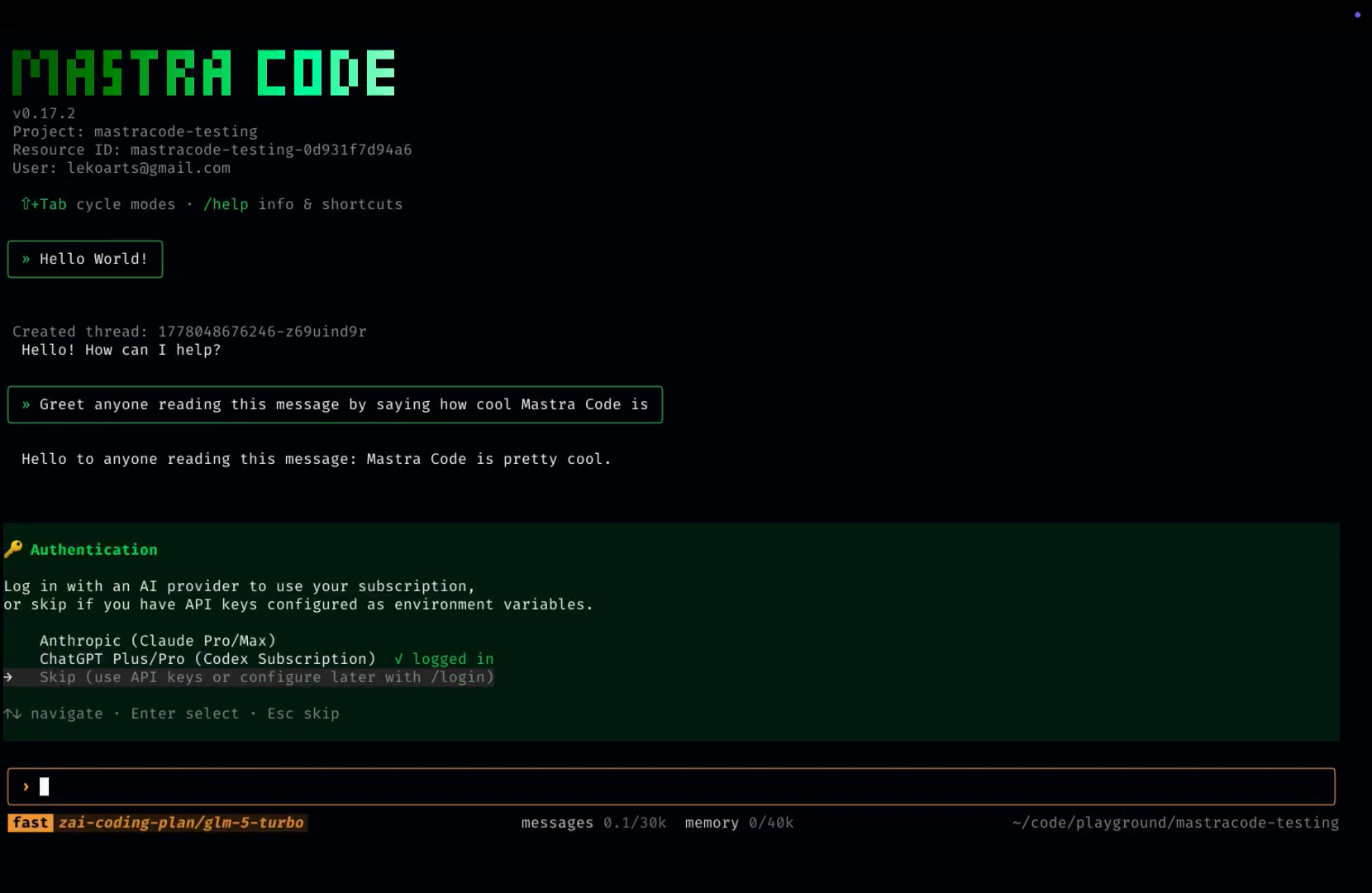 Mastra Code - Coding agent that replaces compaction with Observational Memory