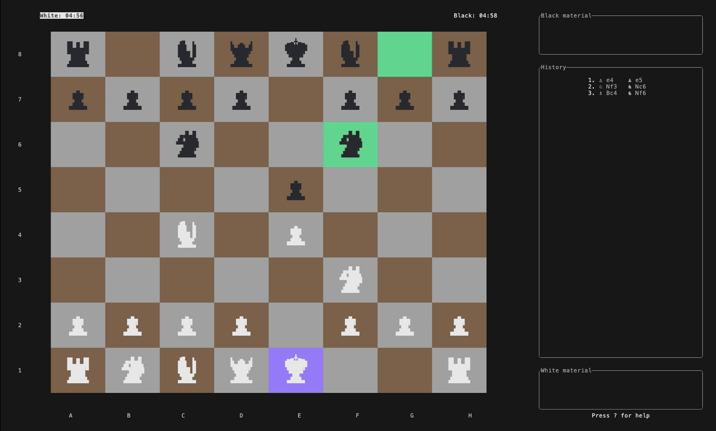 chess-tui - Play chess from your terminal.
