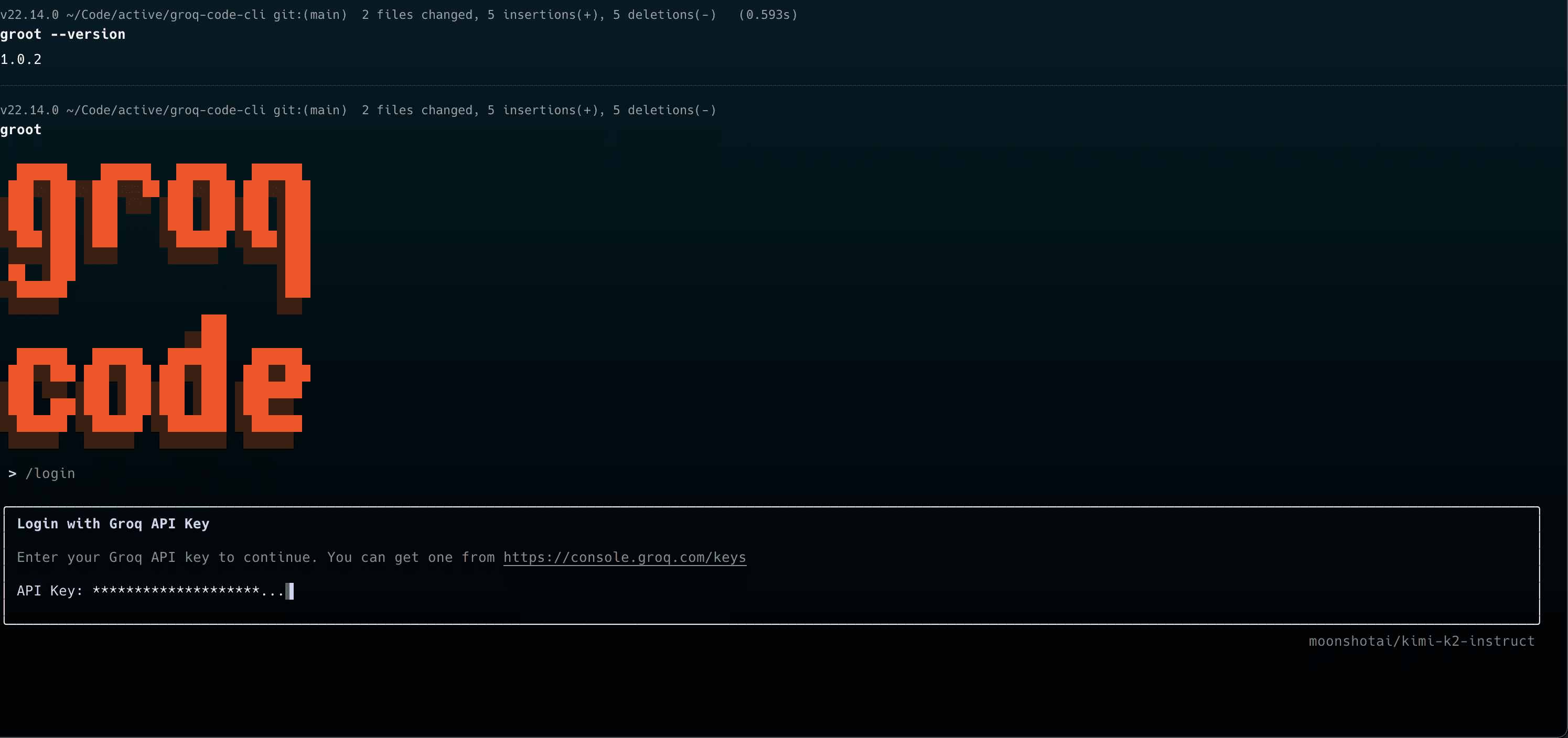 Groq Code CLI preview