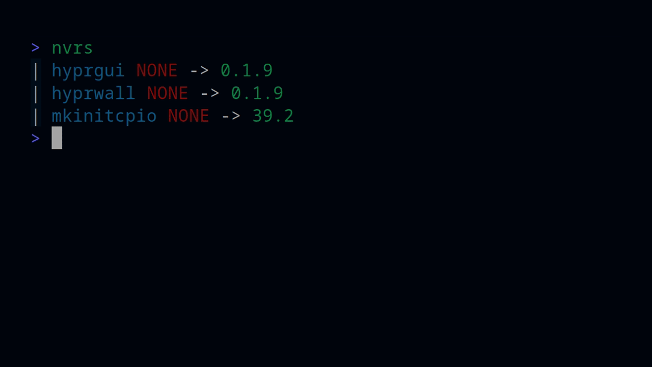 nvrs - Fast new version checker for software releases.