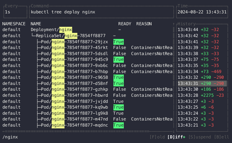 viddy A modern watch command, time machine and pager.