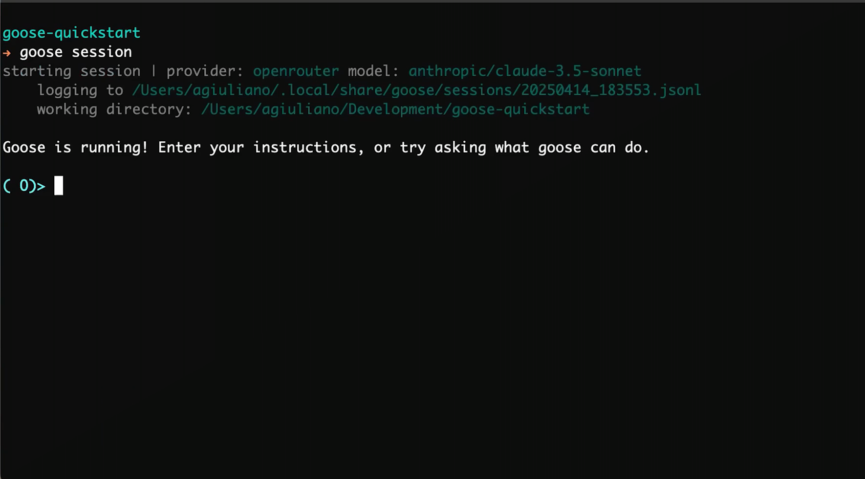 Goose CLI - An open source, extensible AI agent that goes beyond code suggestions
