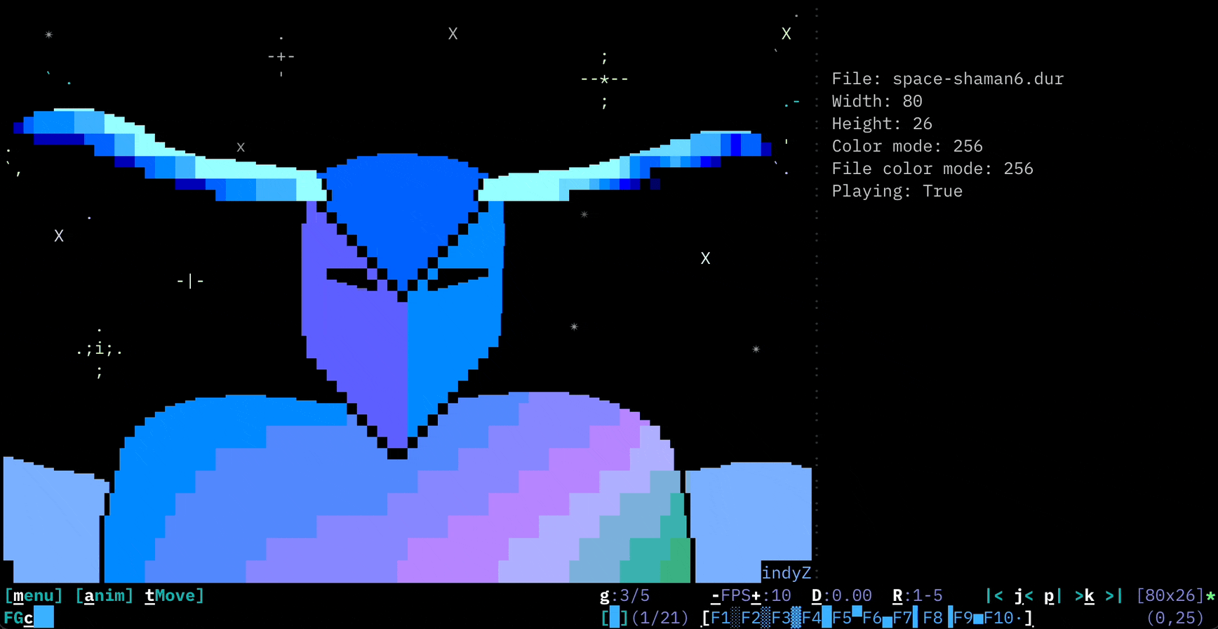 Versatile ASCII and ANSI Art text editor for terminals.