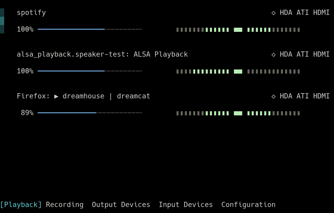 image preview of wiremix
