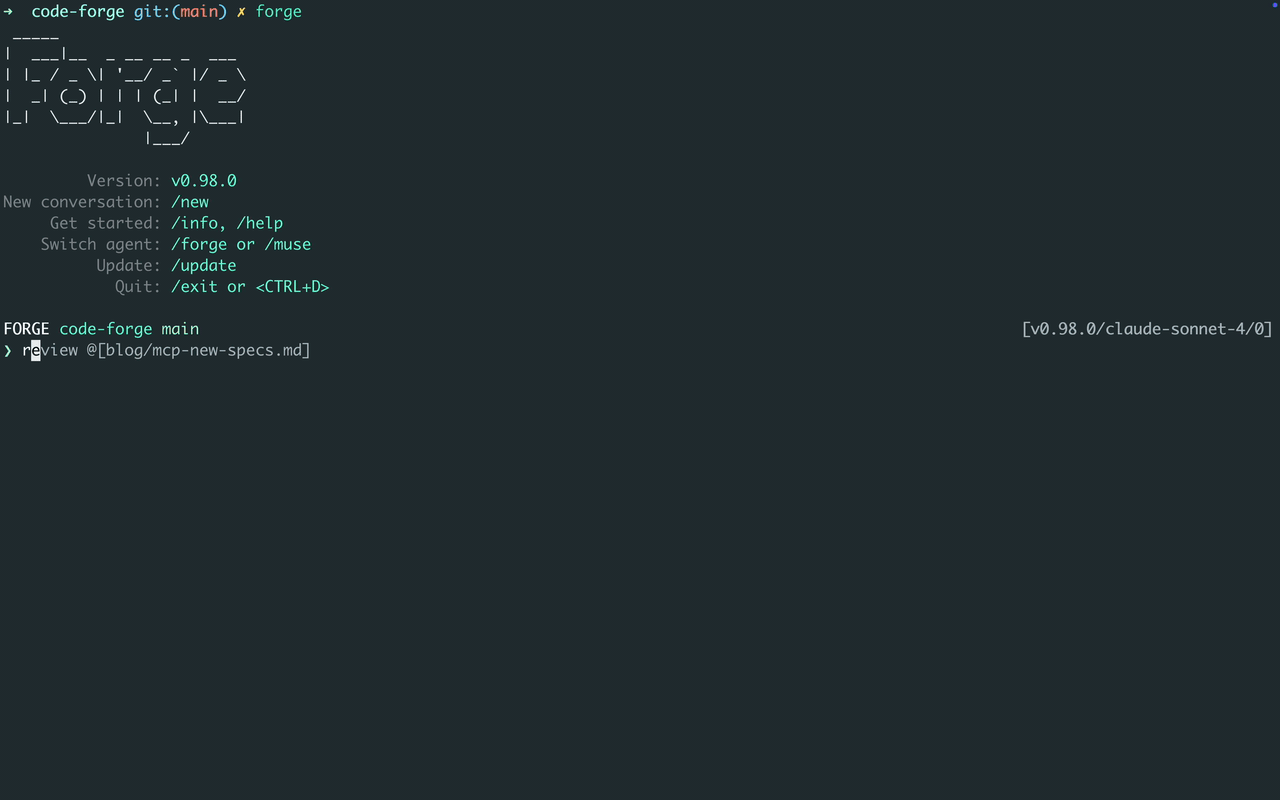 ForgeCode preview