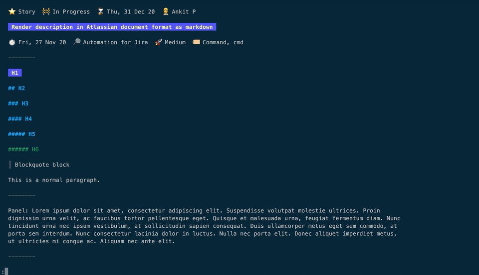 jira-cli - Interact with Jira in the Terminal with Jira CLI.