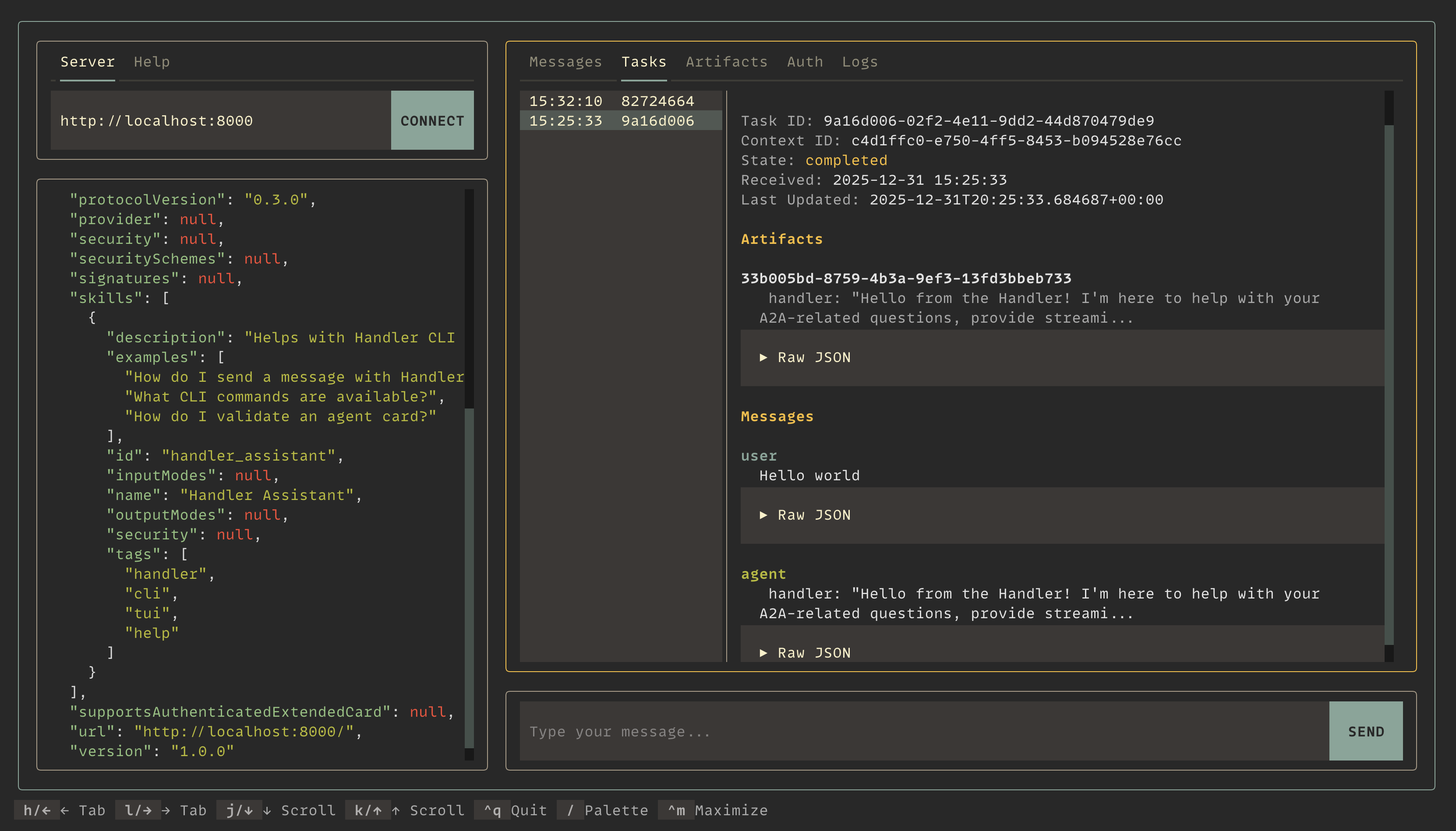 handler - A2A Protocol client and developer toolkit.
