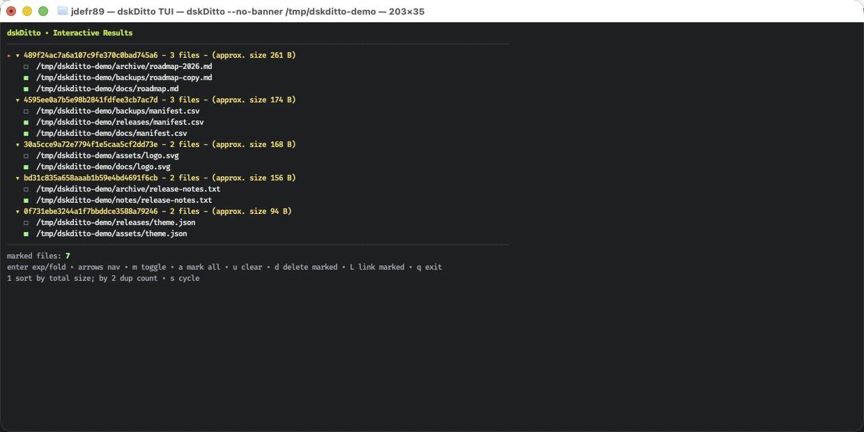 dskditto - An ultra fast and easy duplicate file finder.