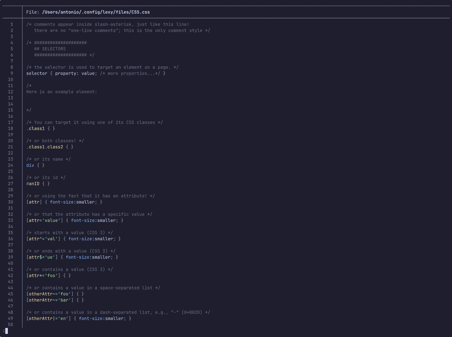 lexy - A CLI for reading Learn X in Y Minutes directly into your terminal.