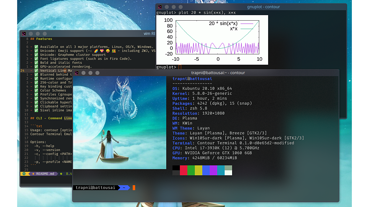 Contour Terminal preview