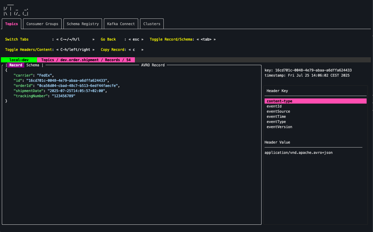 ktea - An Apache Kafka TUI client.