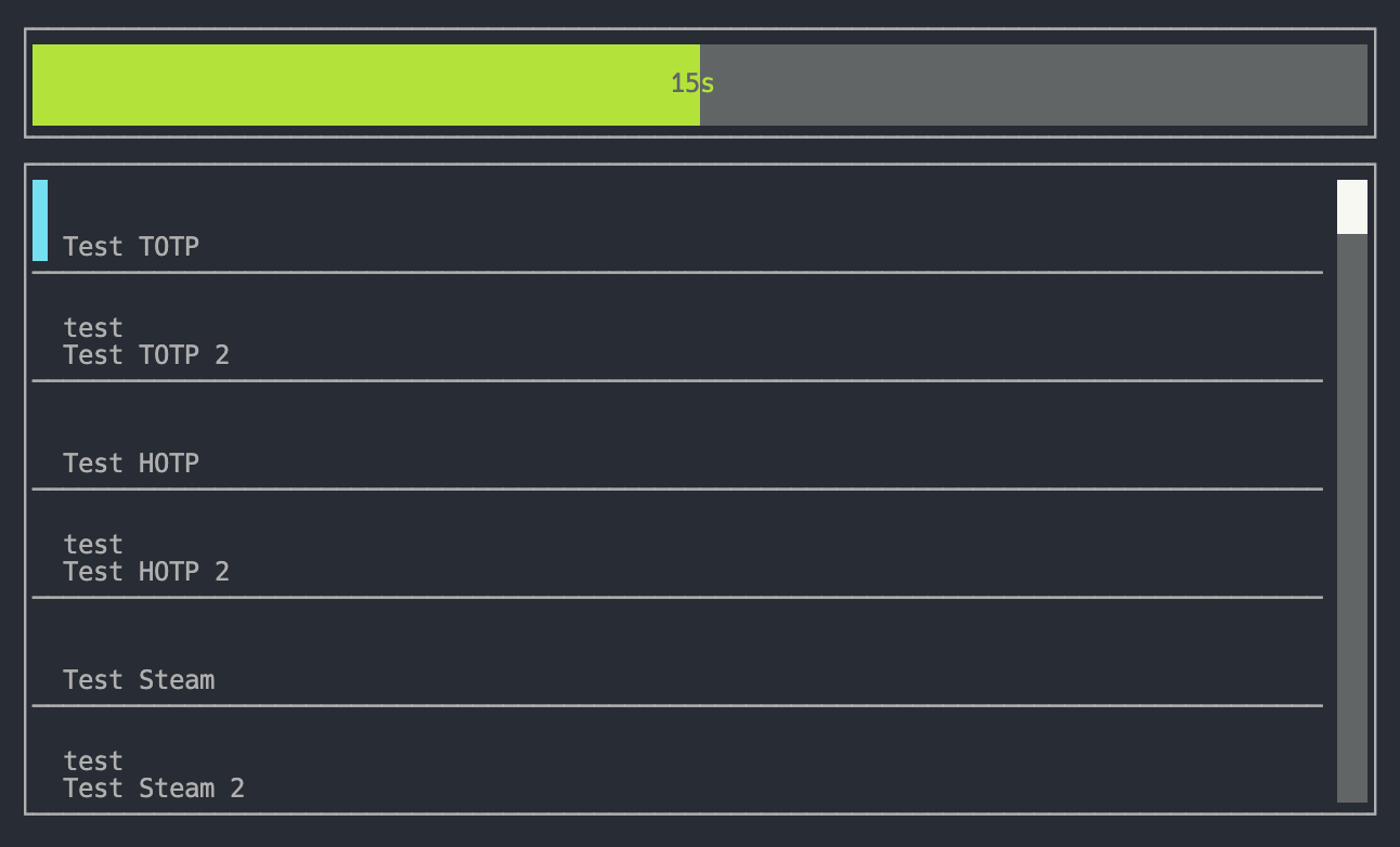 otti - one-time TUI password manager for the terminal.