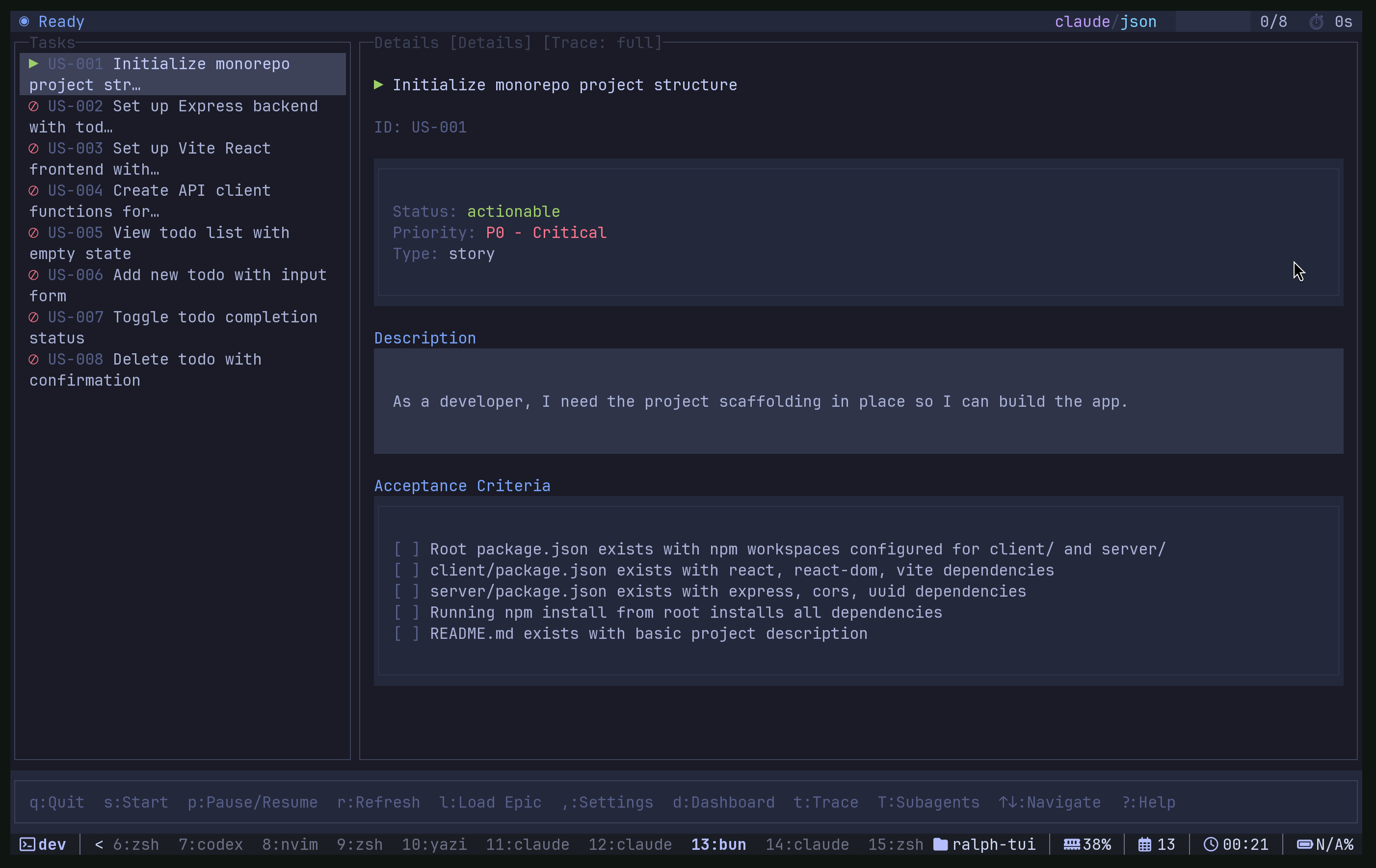  A terminal UI for orchestrating AI coding agents.