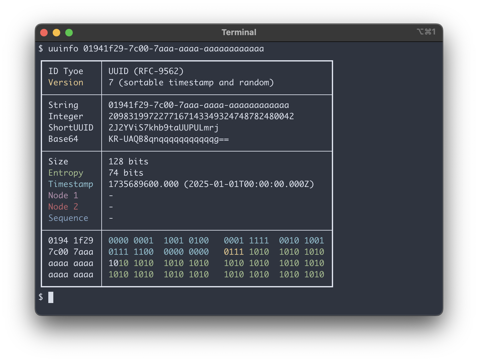 A tool to debug unique identifiers. (UUID, ULID, Snowflake, etc)