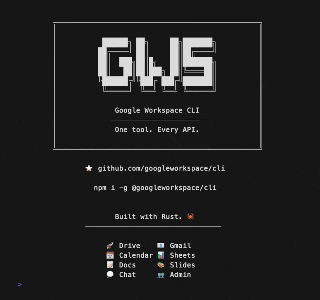 image preview of google-workspace-cli