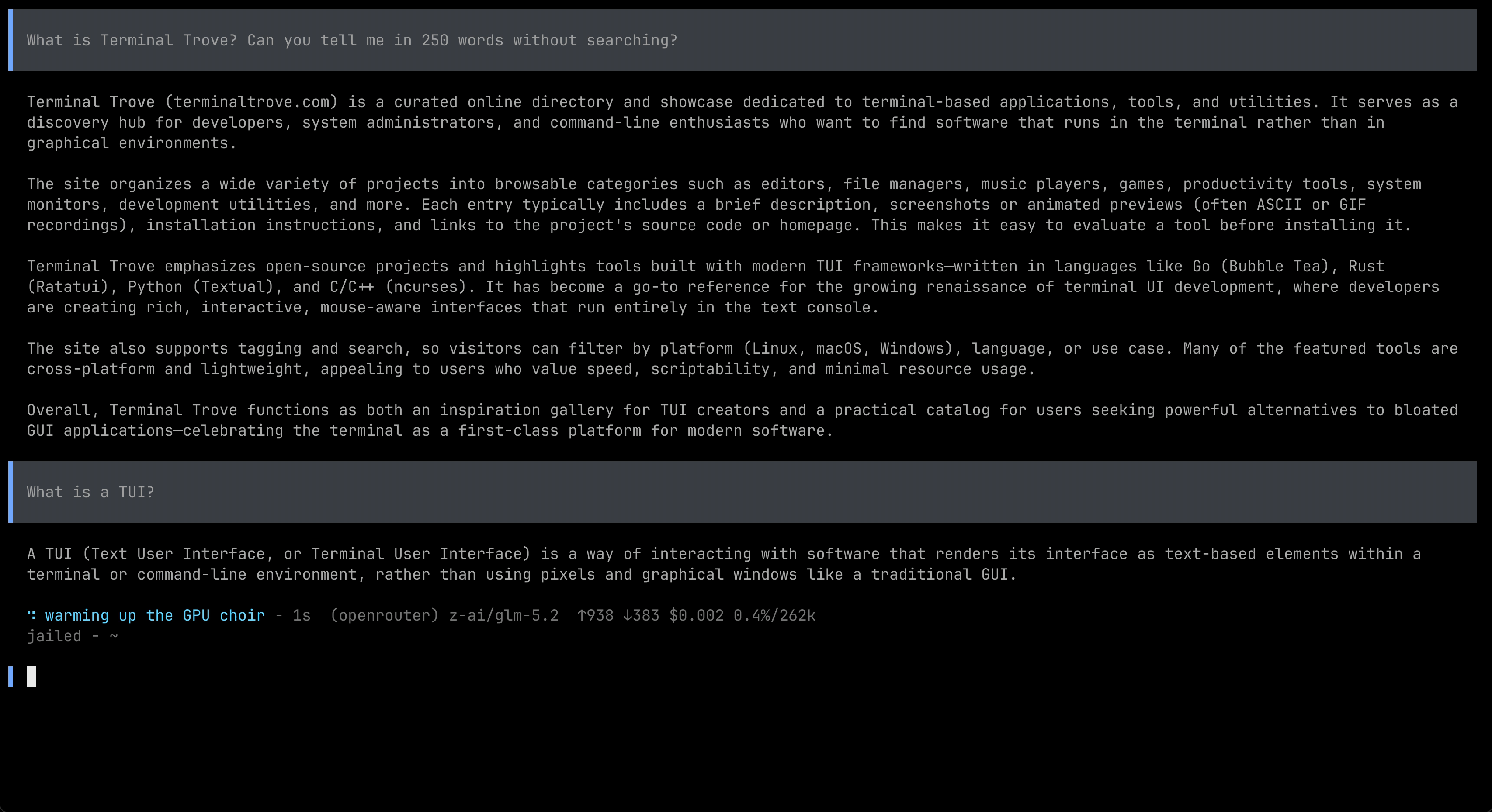 Zot - Yet another coding agent harness.