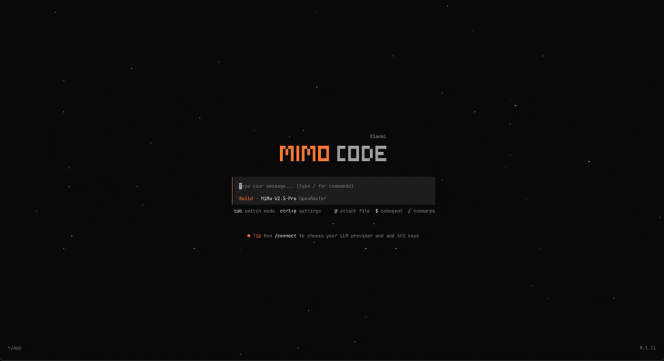 MiMo Code preview