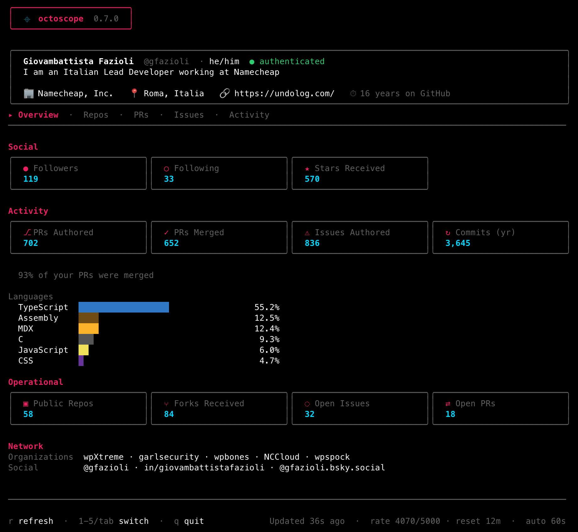 image preview of octoscope