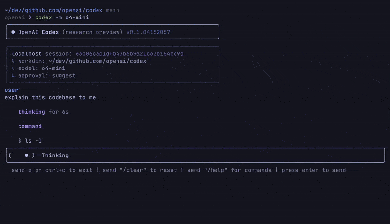 codex - Lightweight coding agent that runs in your terminal from OpenAI.