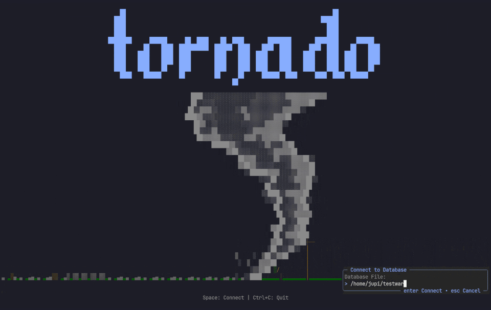 tornado - A terminal SQLite explorer with Vim key-bindings.