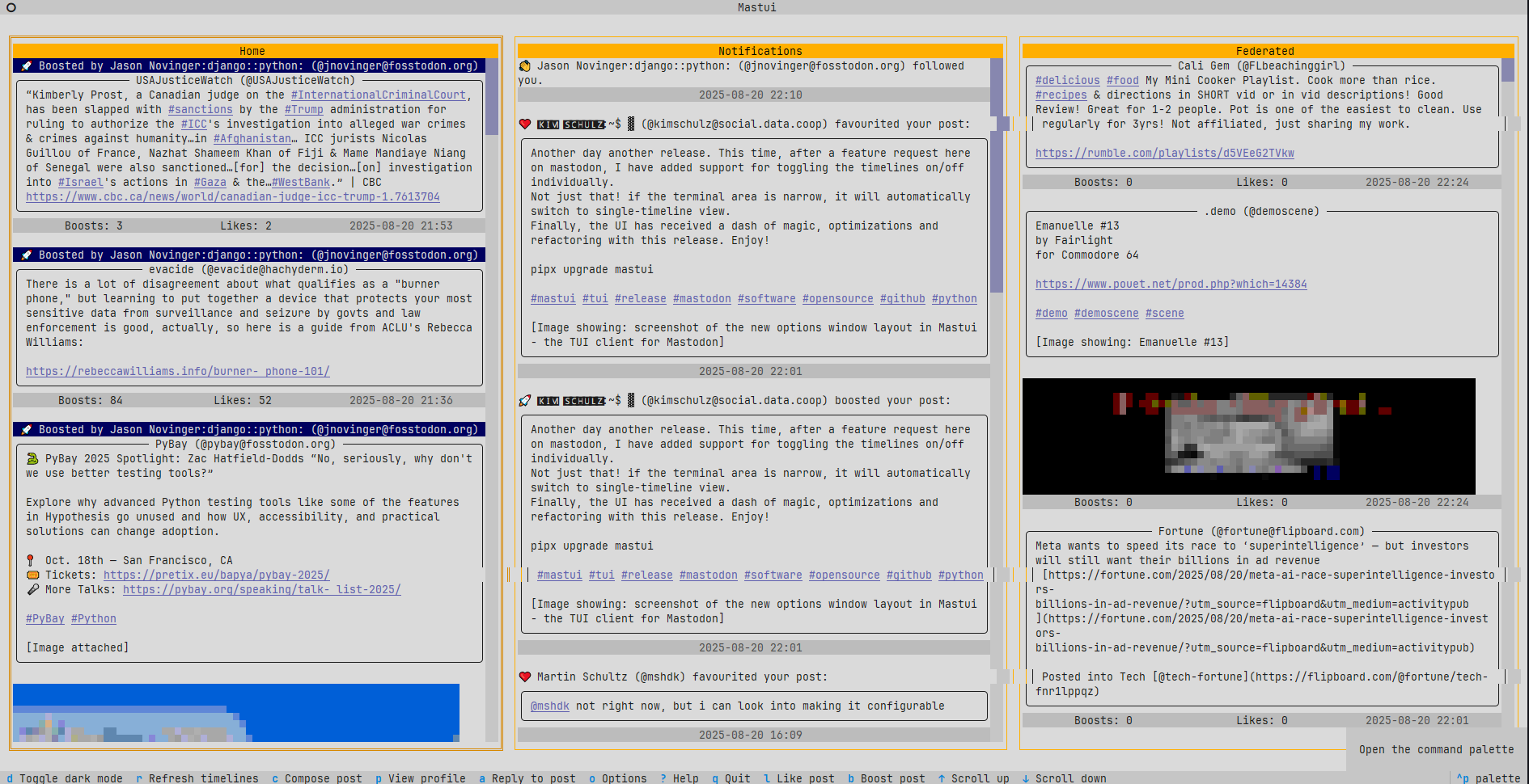 image preview of mastui