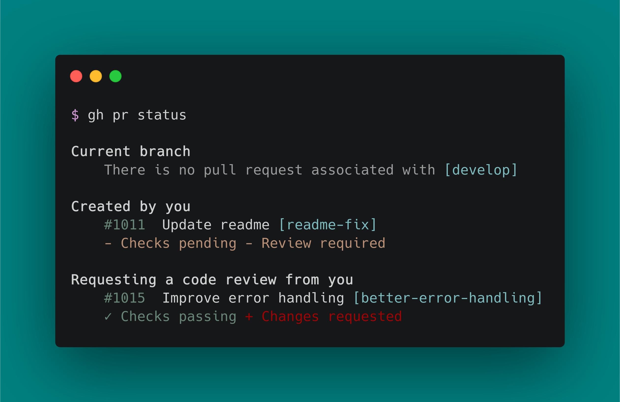 GitHub CLI - GitHub's official command line tool.