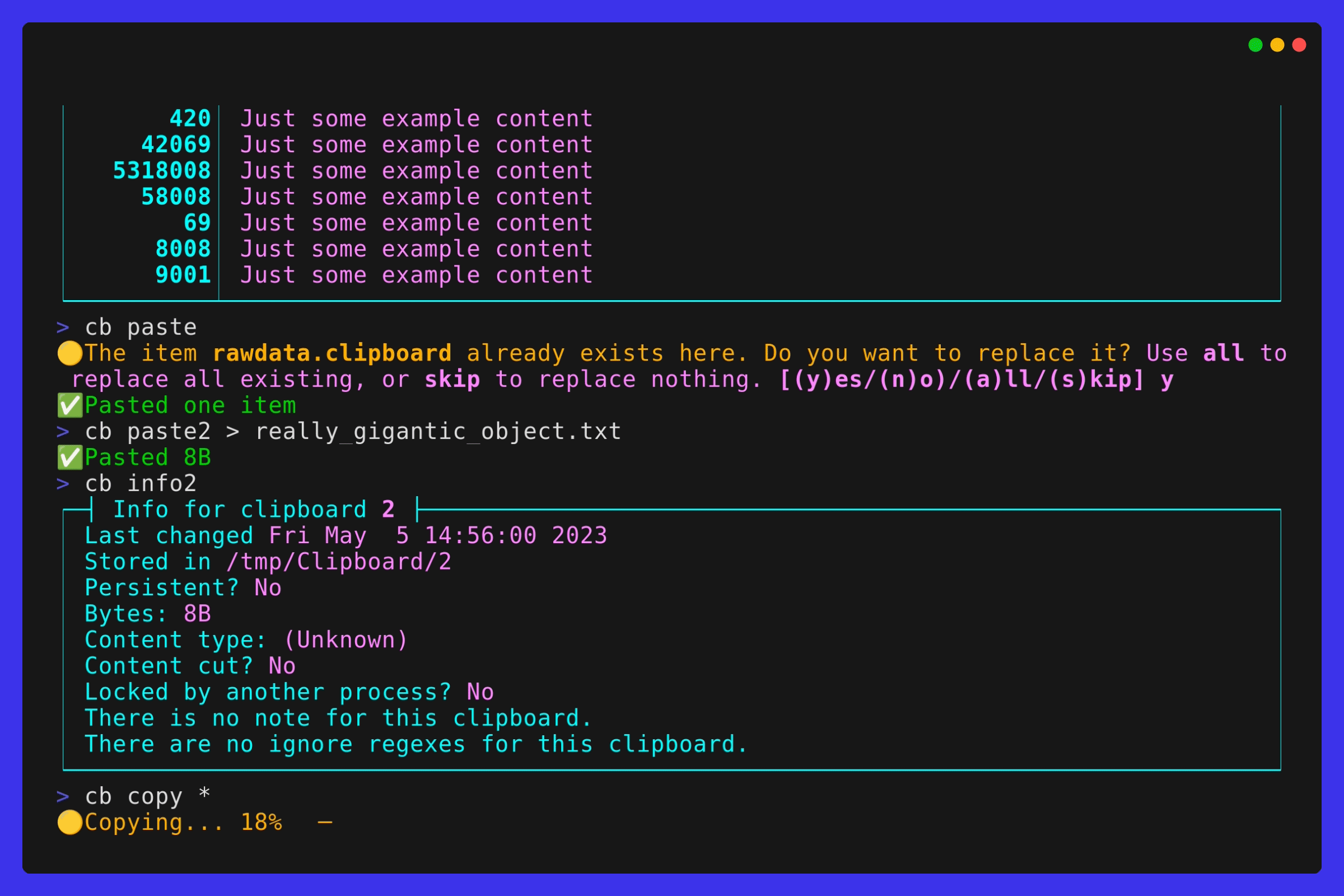 clipboard - Your new, ridonkulously smart clipboard manager.