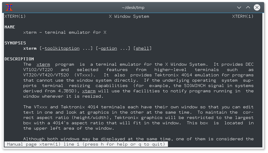 xterm - A terminal emulator for the X Window System. - Terminal Trove