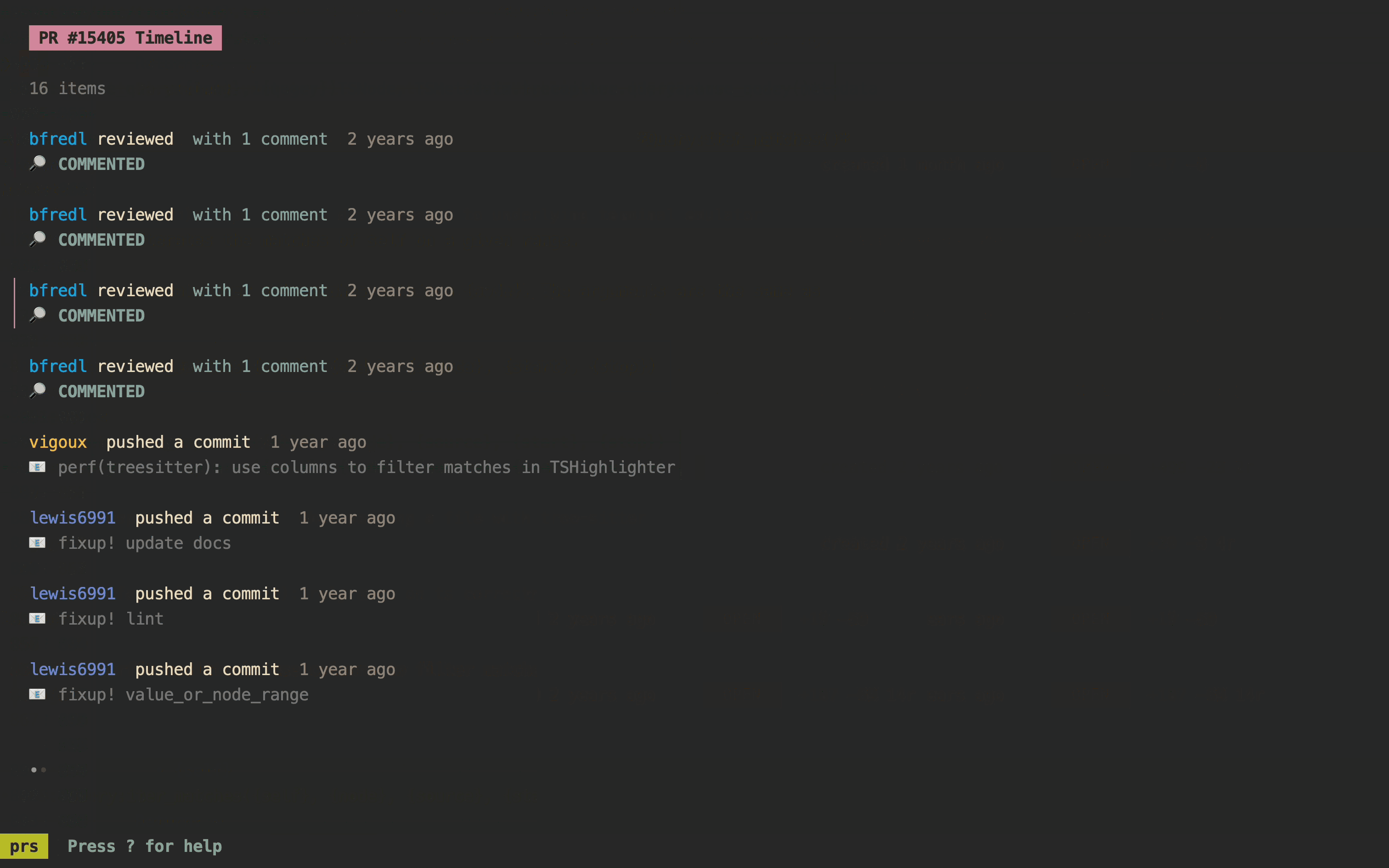 prs - Stay updated on PRs without leaving the terminal.