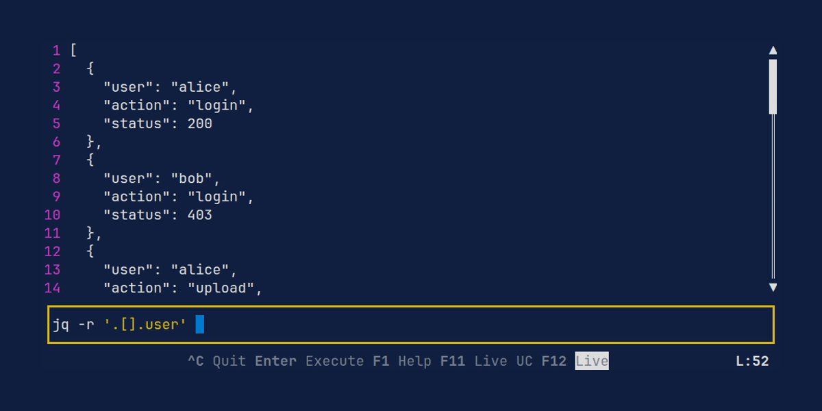 rura - An Interactive TUI scratchpad for building shell pipelines.