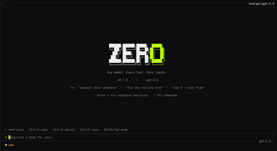 Zero preview