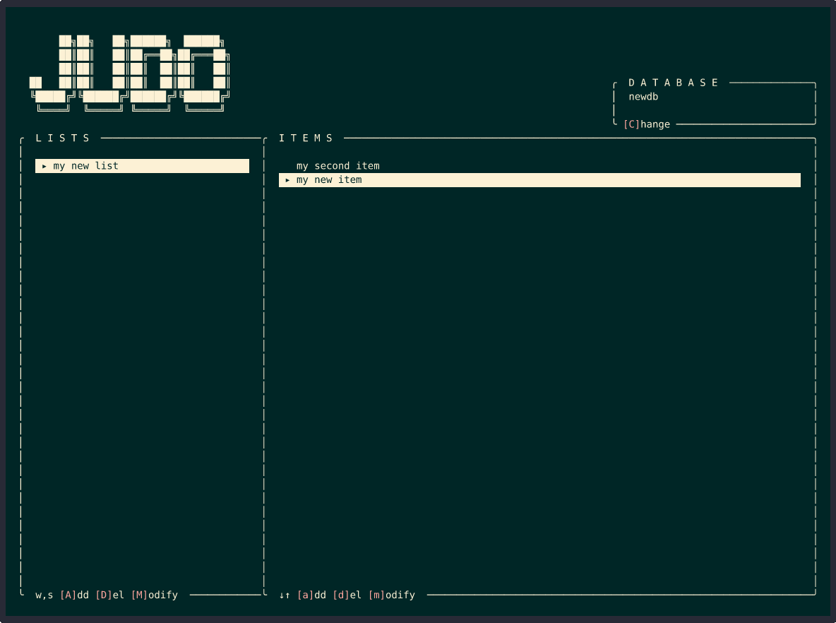 judo - A multi-database TUI for todo lists.