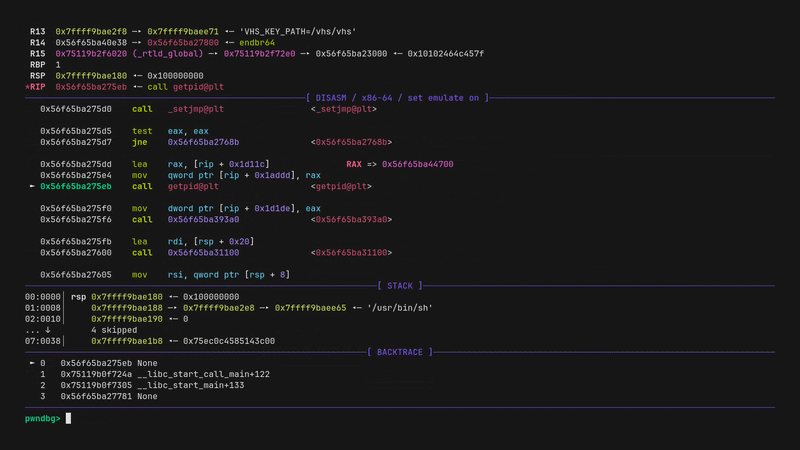 pwndbg - Exploit development and reverse engineering with gdb made easy.