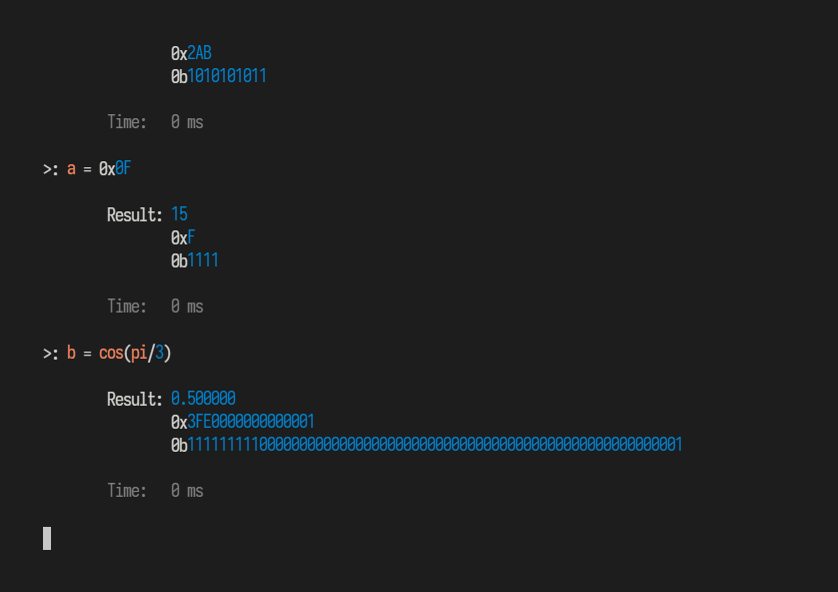 hexowl - Lightweight, flexible programmer's calculator with variables and functions.
