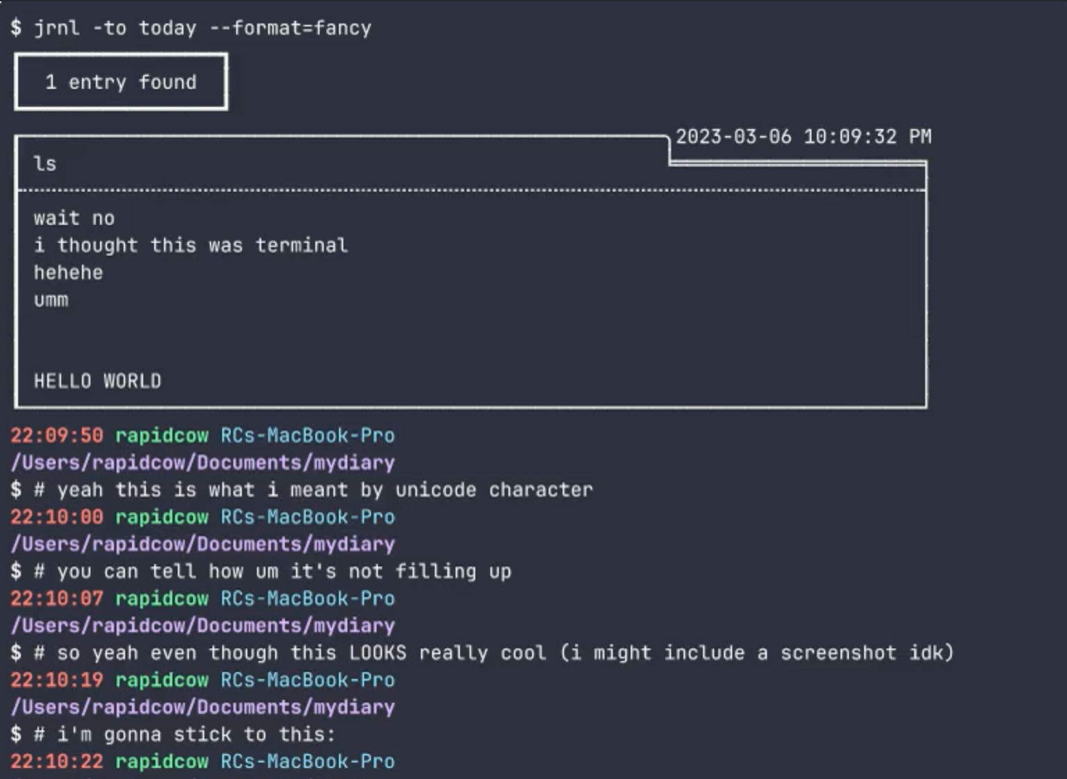 image preview of jrnl