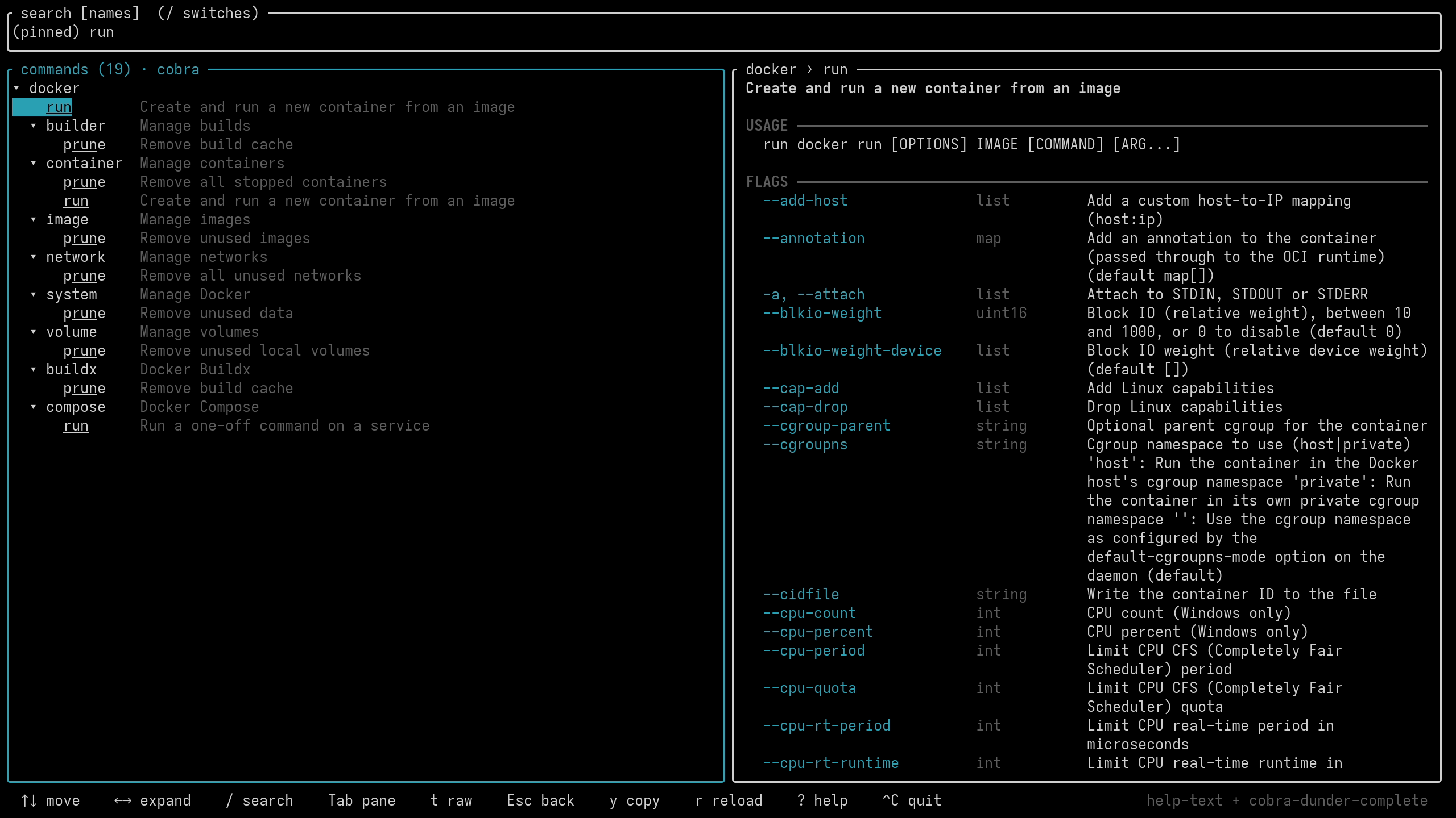 mandible - A TUI manual for every installed command-line tool you have.