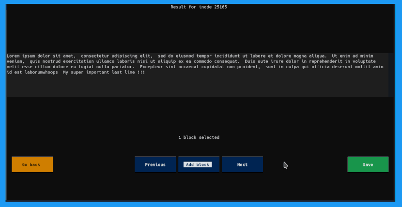 recoverpy - A TUI to interactively recover overwritten or deleted data.