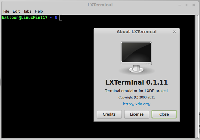 LXTerminal preview